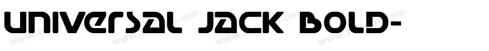 Universal Jack Bold字体转换